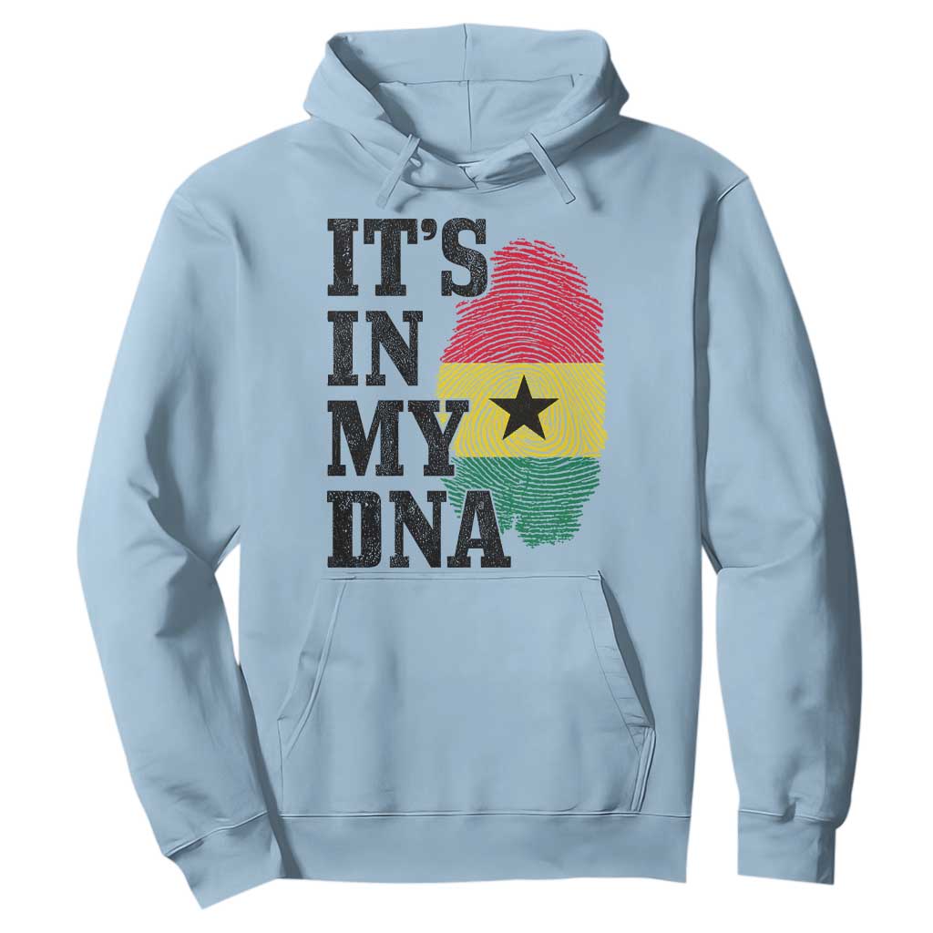 Its In My DNA Ghana Hoodie Fingerprint Flag Proud Ghanaian Heritage Ghanese Roots