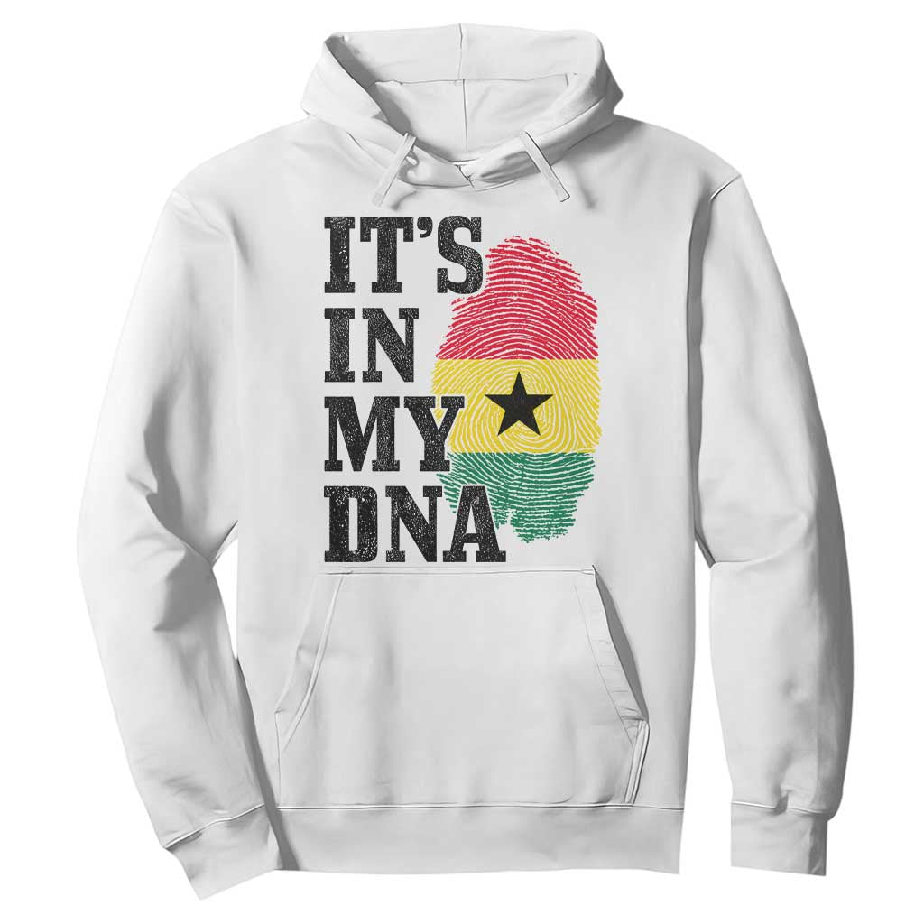 Its In My DNA Ghana Hoodie Fingerprint Flag Proud Ghanaian Heritage Ghanese Roots