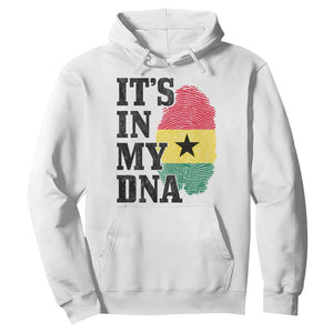 Its In My DNA Ghana Hoodie Fingerprint Flag Proud Ghanaian Heritage Ghanese Roots