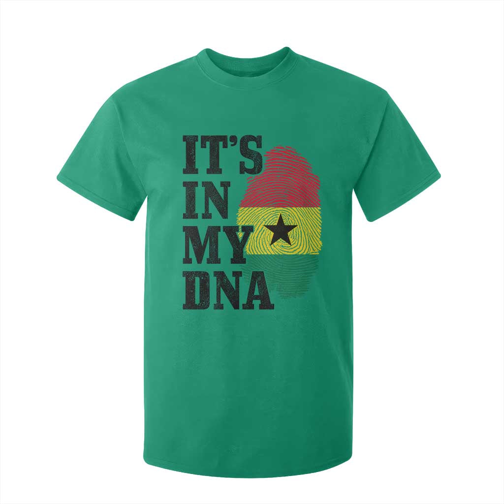 Its In My DNA Ghana T Shirt For Kid Fingerprint Flag Proud Ghanaian Heritage Ghanese Roots