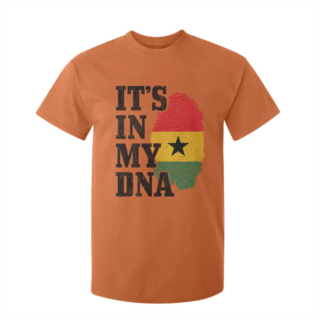 Its In My DNA Ghana T Shirt For Kid Fingerprint Flag Proud Ghanaian Heritage Ghanese Roots