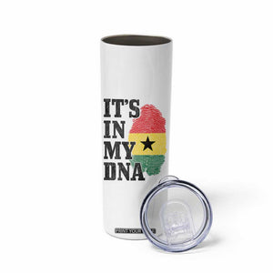 Its In My DNA Ghana Skinny Tumbler Fingerprint Flag Proud Ghanaian Heritage Ghanese Roots