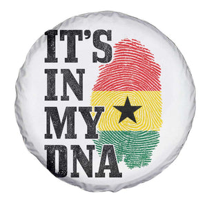 Its In My DNA Ghana Spare Tire Cover Fingerprint Flag Proud Ghanaian Heritage Ghanese Roots