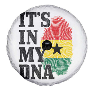 Its In My DNA Ghana Spare Tire Cover Fingerprint Flag Proud Ghanaian Heritage Ghanese Roots