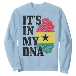 Its In My DNA Ghana Sweatshirt Fingerprint Flag Proud Ghanaian Heritage Ghanese Roots
