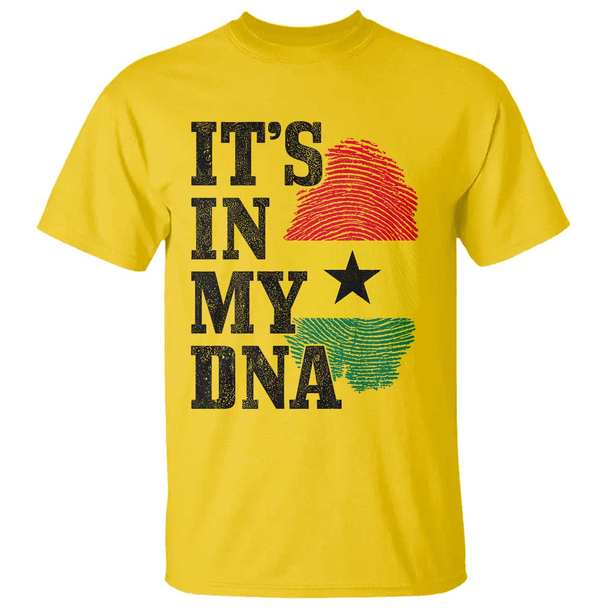 Its In My DNA Ghana T Shirt Fingerprint Flag Proud Ghanaian Heritage Ghanese Roots