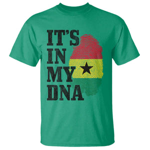 Its In My DNA Ghana T Shirt Fingerprint Flag Proud Ghanaian Heritage Ghanese Roots