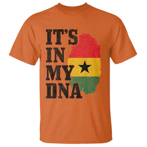 Its In My DNA Ghana T Shirt Fingerprint Flag Proud Ghanaian Heritage Ghanese Roots