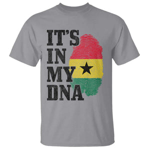 Its In My DNA Ghana T Shirt Fingerprint Flag Proud Ghanaian Heritage Ghanese Roots