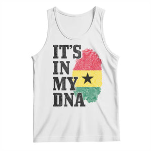 Its In My DNA Ghana Tank Top Fingerprint Flag Proud Ghanaian Heritage Ghanese Roots
