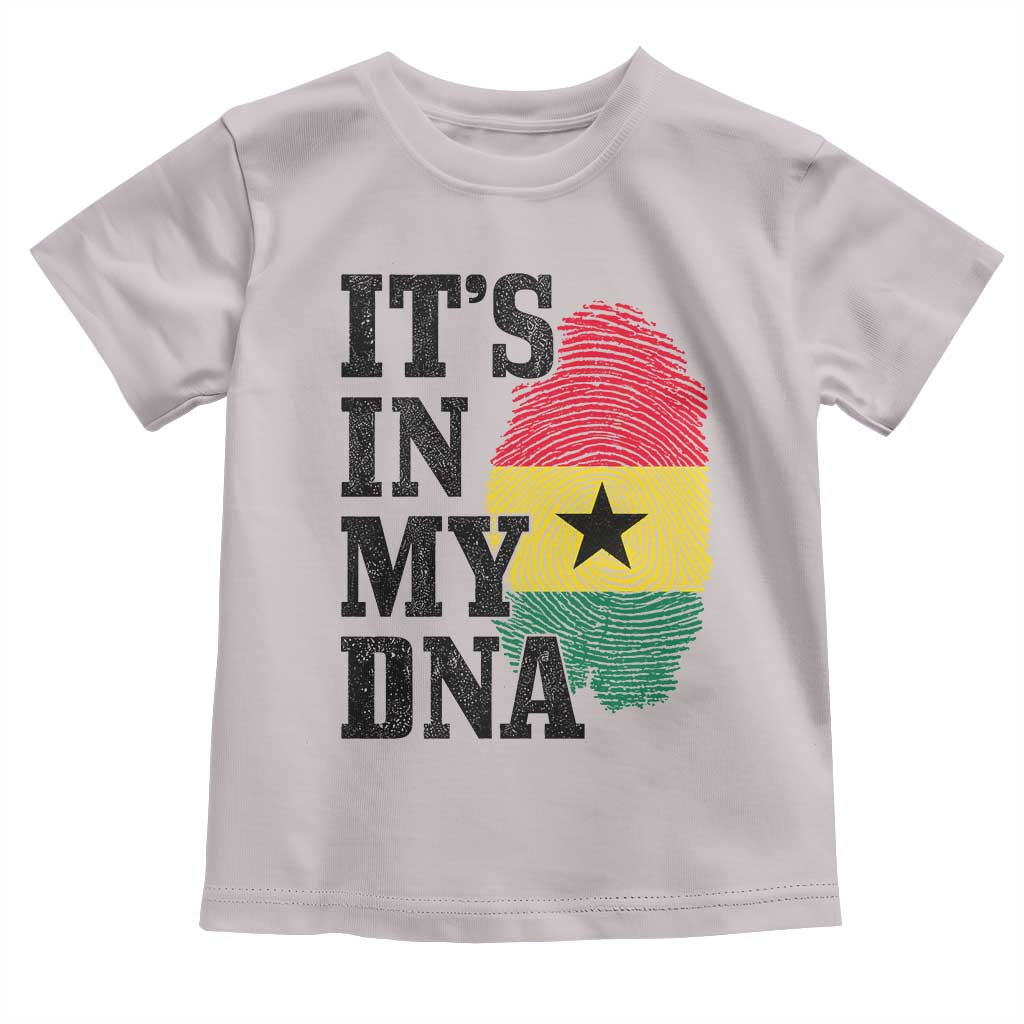 Its In My DNA Ghana Toddler T Shirt Fingerprint Flag Proud Ghanaian Heritage Ghanese Roots
