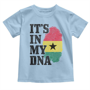 Its In My DNA Ghana Toddler T Shirt Fingerprint Flag Proud Ghanaian Heritage Ghanese Roots
