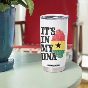 Its In My DNA Ghana Tumbler Cup Fingerprint Flag Proud Ghanaian Heritage Ghanese Roots