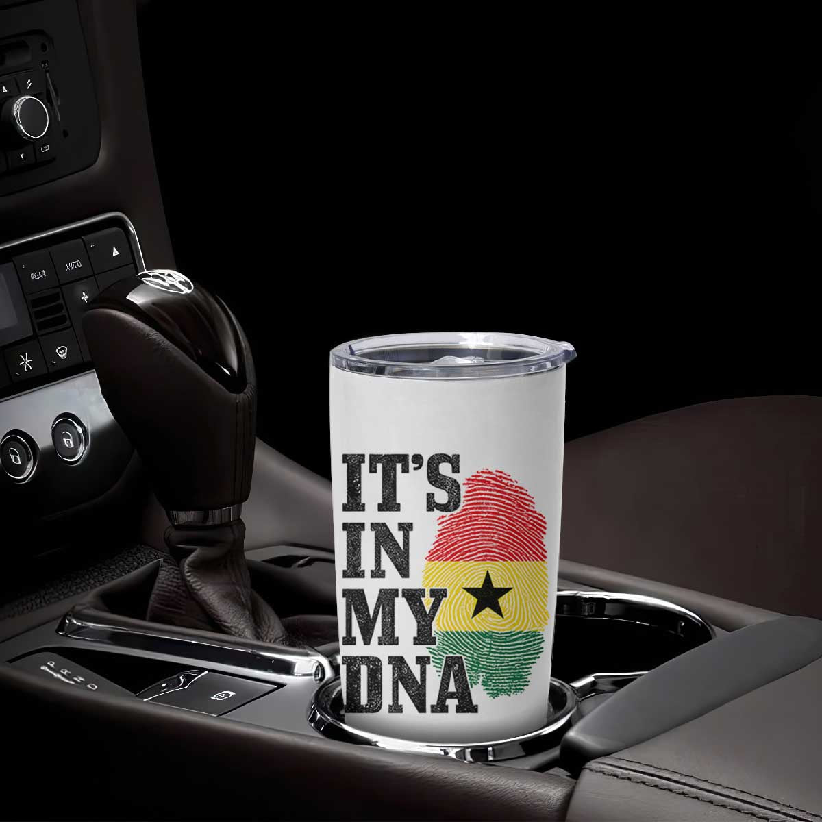 Its In My DNA Ghana Tumbler Cup Fingerprint Flag Proud Ghanaian Heritage Ghanese Roots