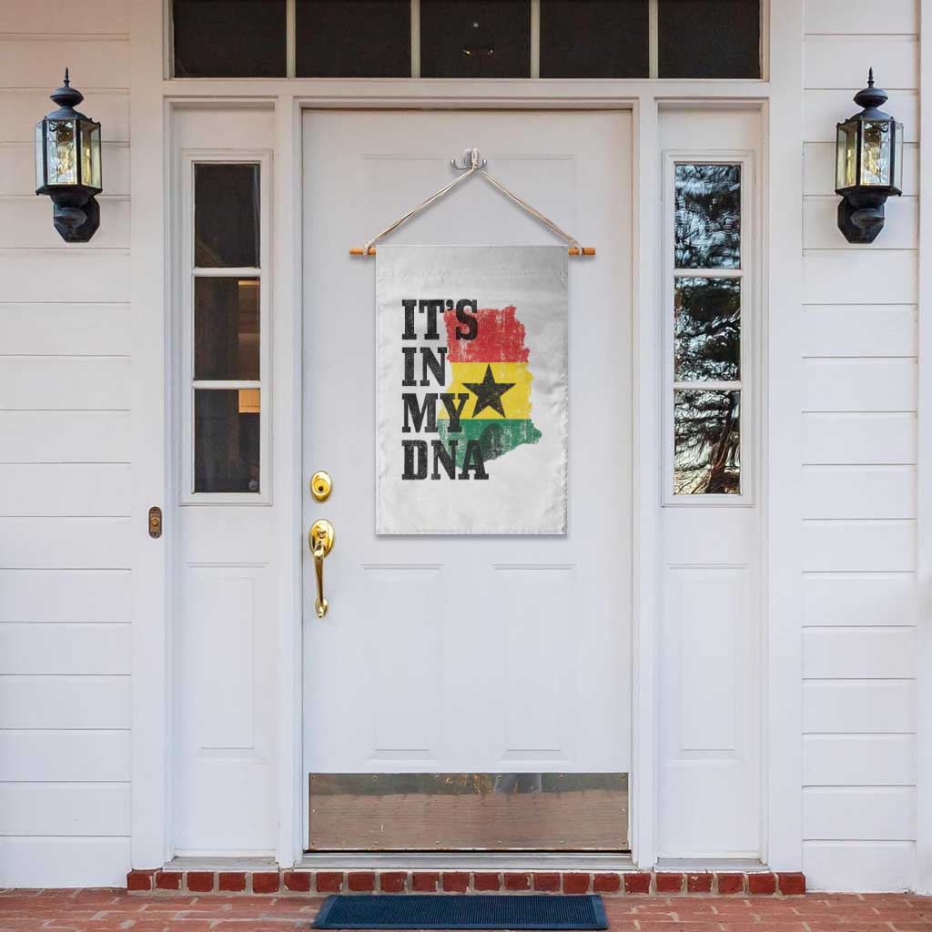 Its In My DNA Ghana Garden Flag Proud Ghanaian Heritage Ghanese Roots Vintage Ghana Map Flag