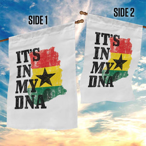 Its In My DNA Ghana Garden Flag Proud Ghanaian Heritage Ghanese Roots Vintage Ghana Map Flag