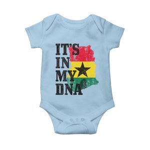Its In My DNA Ghana Baby Onesie Proud Ghanaian Heritage Ghanese Roots Vintage Ghana Map Flag