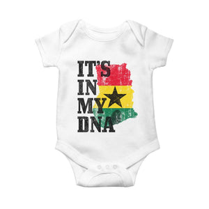 Its In My DNA Ghana Baby Onesie Proud Ghanaian Heritage Ghanese Roots Vintage Ghana Map Flag