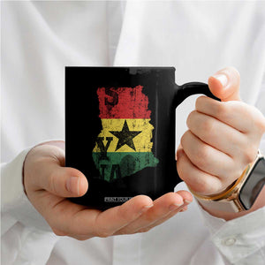 Its In My DNA Ghana Coffee Mug Proud Ghanaian Heritage Ghanese Roots Vintage Ghana Map Flag