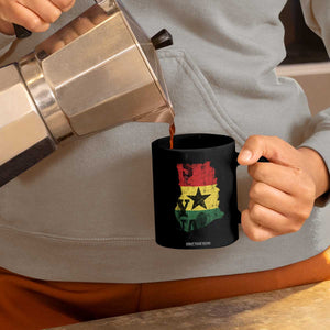 Its In My DNA Ghana Coffee Mug Proud Ghanaian Heritage Ghanese Roots Vintage Ghana Map Flag