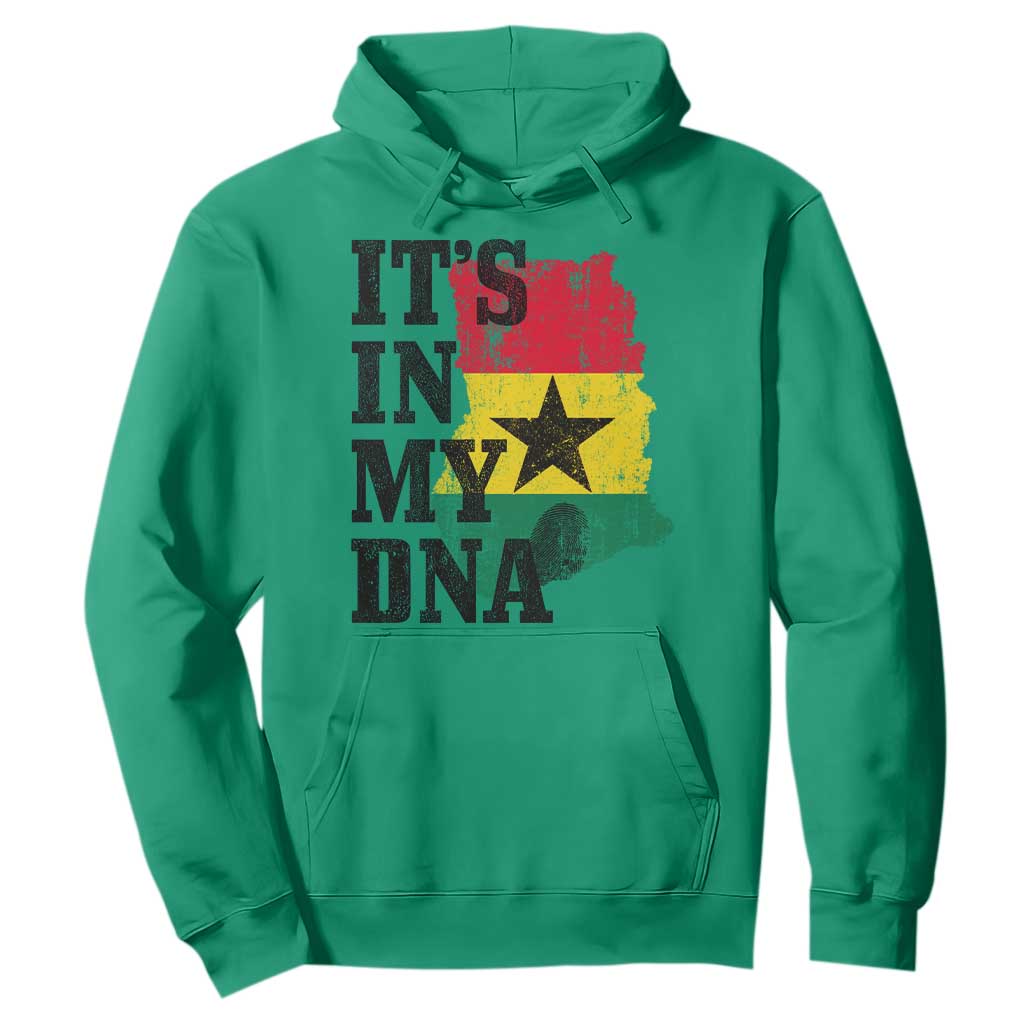 Its In My DNA Ghana Hoodie Proud Ghanaian Heritage Ghanese Roots Vintage Ghana Map Flag