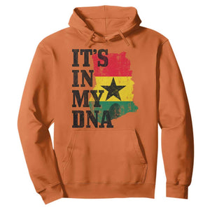 Its In My DNA Ghana Hoodie Proud Ghanaian Heritage Ghanese Roots Vintage Ghana Map Flag