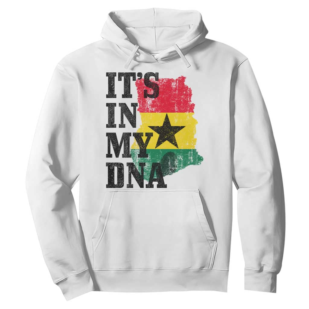 Its In My DNA Ghana Hoodie Proud Ghanaian Heritage Ghanese Roots Vintage Ghana Map Flag