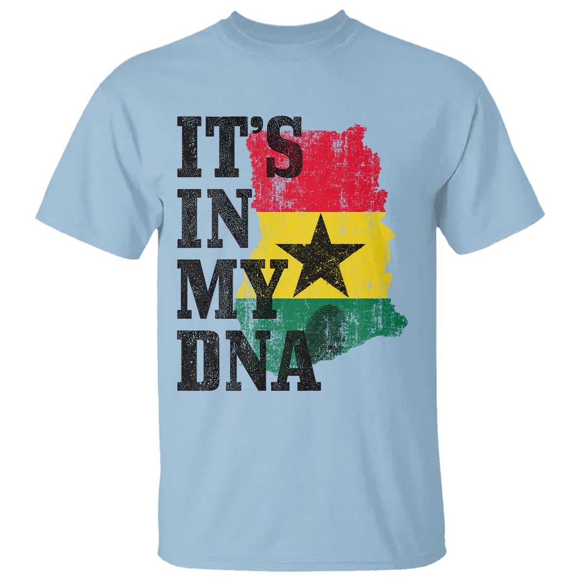 Its In My DNA Ghana T Shirt Proud Ghanaian Heritage Ghanese Roots Vintage Ghana Map Flag