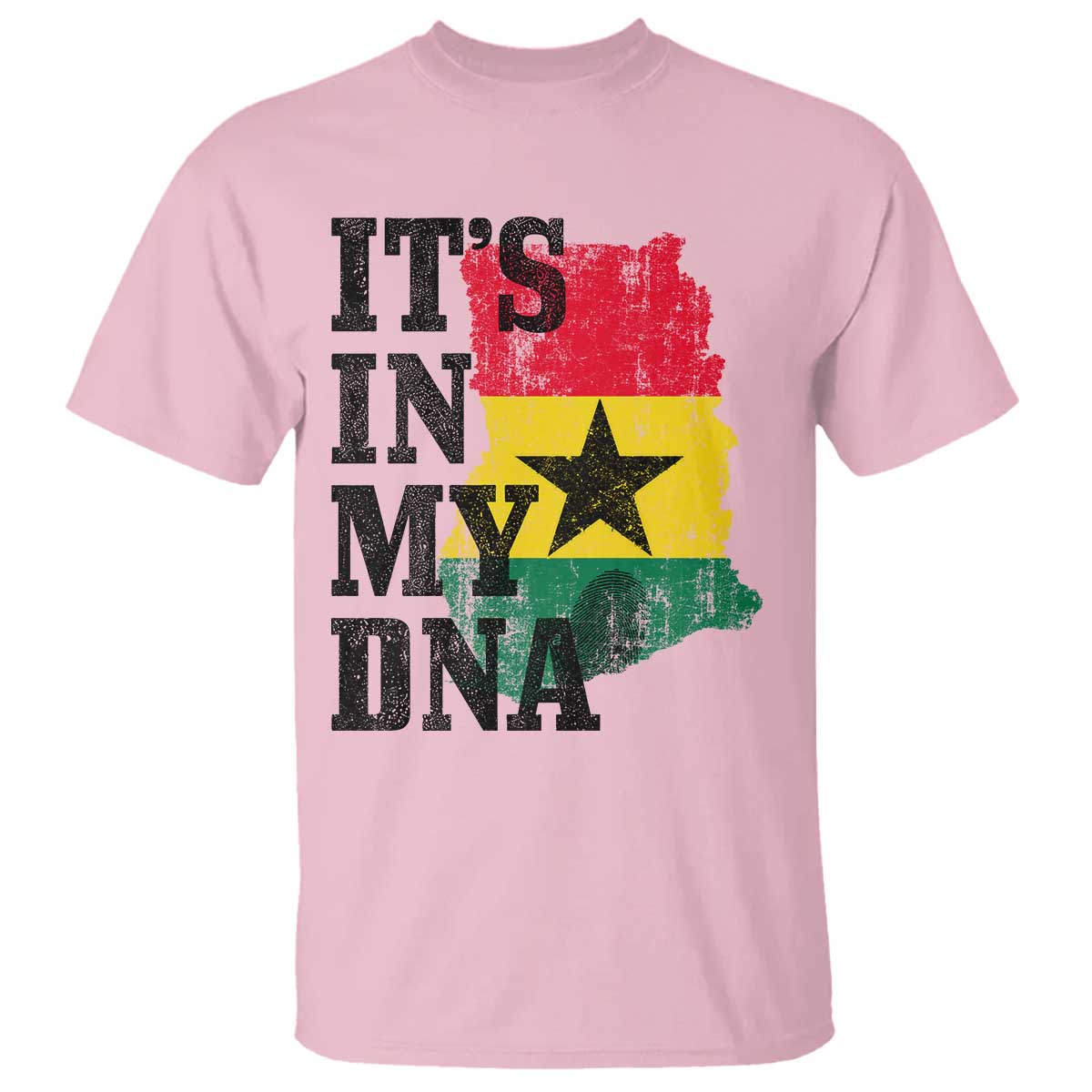 Its In My DNA Ghana T Shirt Proud Ghanaian Heritage Ghanese Roots Vintage Ghana Map Flag