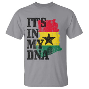 Its In My DNA Ghana T Shirt Proud Ghanaian Heritage Ghanese Roots Vintage Ghana Map Flag