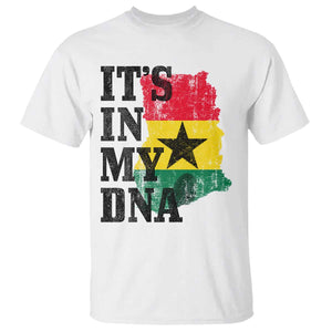 Its In My DNA Ghana T Shirt Proud Ghanaian Heritage Ghanese Roots Vintage Ghana Map Flag
