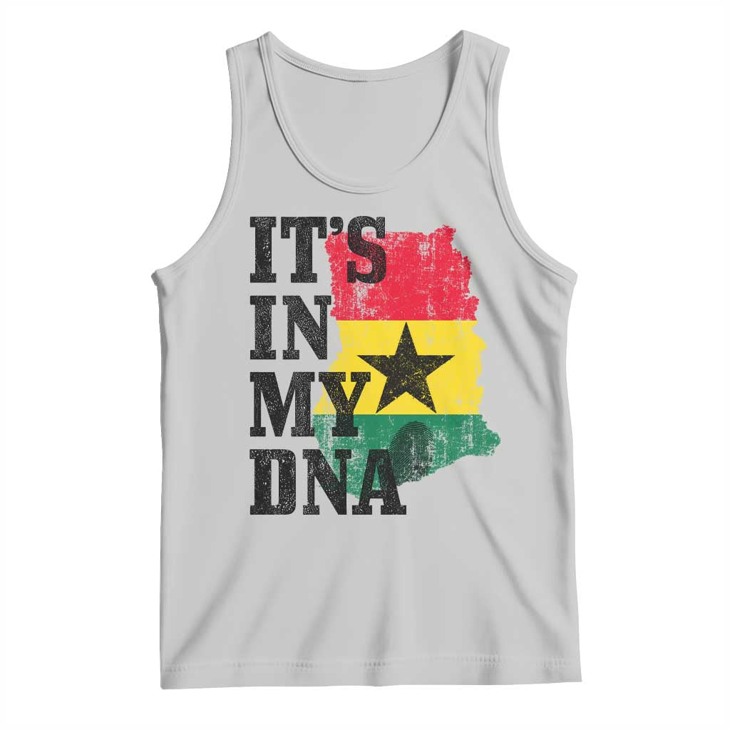 Its In My DNA Ghana Tank Top Proud Ghanaian Heritage Ghanese Roots Vintage Ghana Map Flag