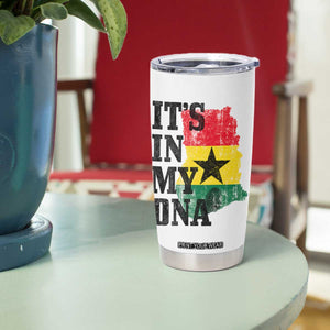 Its In My DNA Ghana Tumbler Cup Proud Ghanaian Heritage Ghanese Roots Vintage Ghana Map Flag