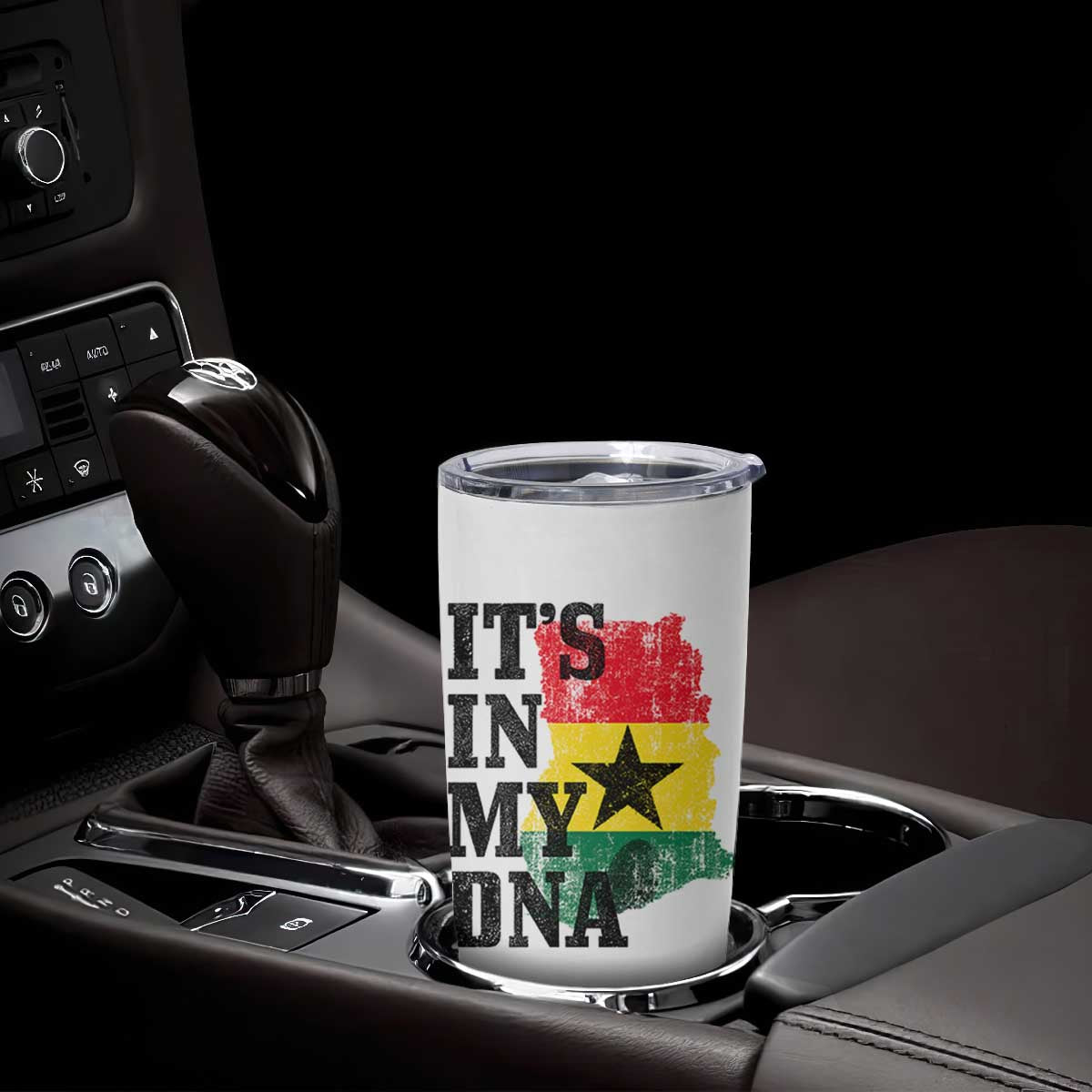 Its In My DNA Ghana Tumbler Cup Proud Ghanaian Heritage Ghanese Roots Vintage Ghana Map Flag