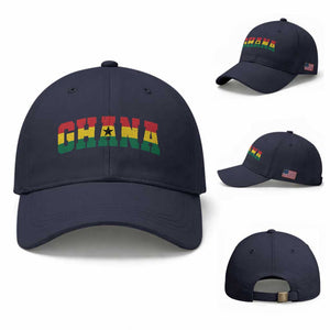Vintage Ghana Flag Varsity Baseball Cap Classic Ghanaian Pride Heritage Graphic