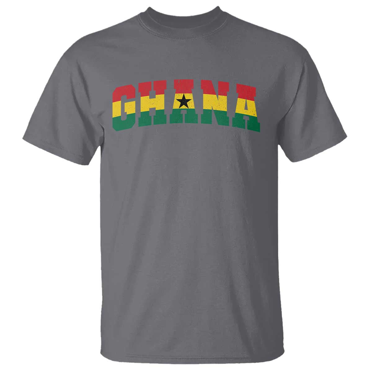 Vintage Ghana Flag Varsity T Shirt Classic Ghanaian Pride Heritage Graphic