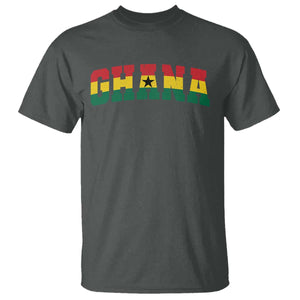 Vintage Ghana Flag Varsity T Shirt Classic Ghanaian Pride Heritage Graphic