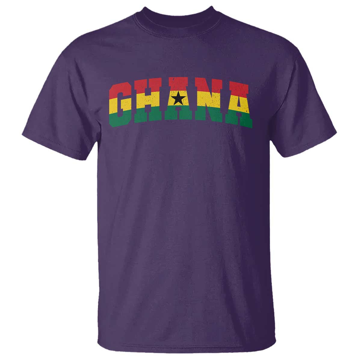 Vintage Ghana Flag Varsity T Shirt Classic Ghanaian Pride Heritage Graphic