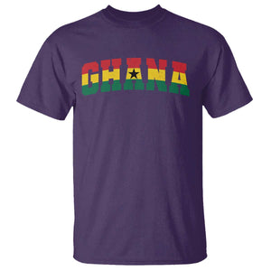 Vintage Ghana Flag Varsity T Shirt Classic Ghanaian Pride Heritage Graphic