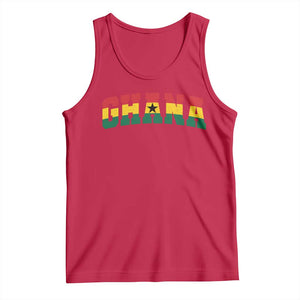 Vintage Ghana Flag Varsity Tank Top Classic Ghanaian Pride Heritage Graphic