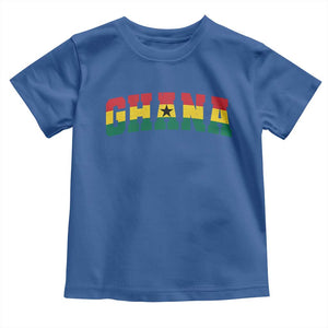 Vintage Ghana Flag Varsity Toddler T Shirt Classic Ghanaian Pride Heritage Graphic
