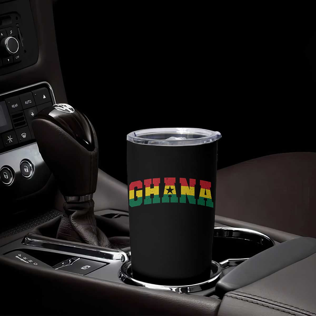 Vintage Ghana Flag Varsity Tumbler Cup Classic Ghanaian Pride Heritage Graphic