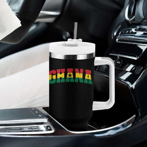 Vintage Ghana Flag Varsity Tumbler With Handle Classic Ghanaian Pride Heritage Graphic