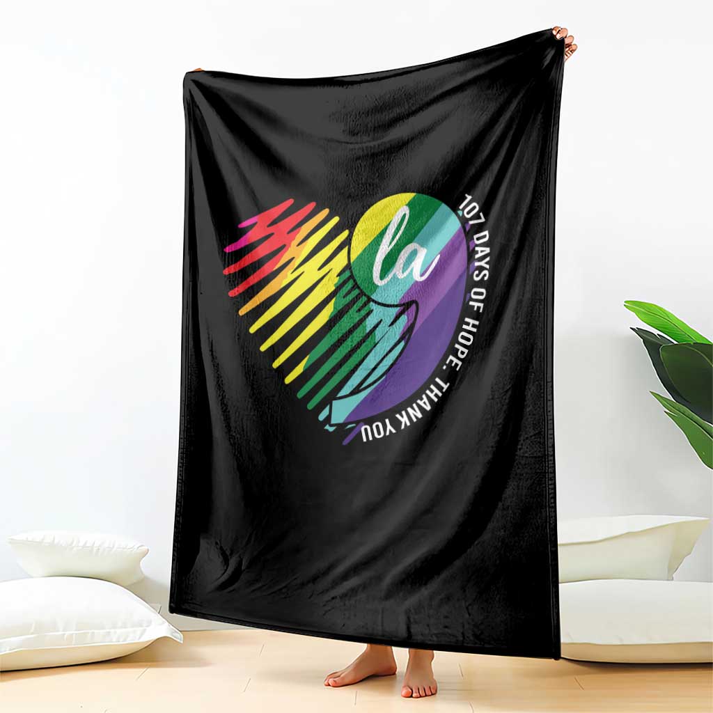 107 Days of Hope Thank You Kamala Throw Blanket Comma La TS10 Print Your Wear