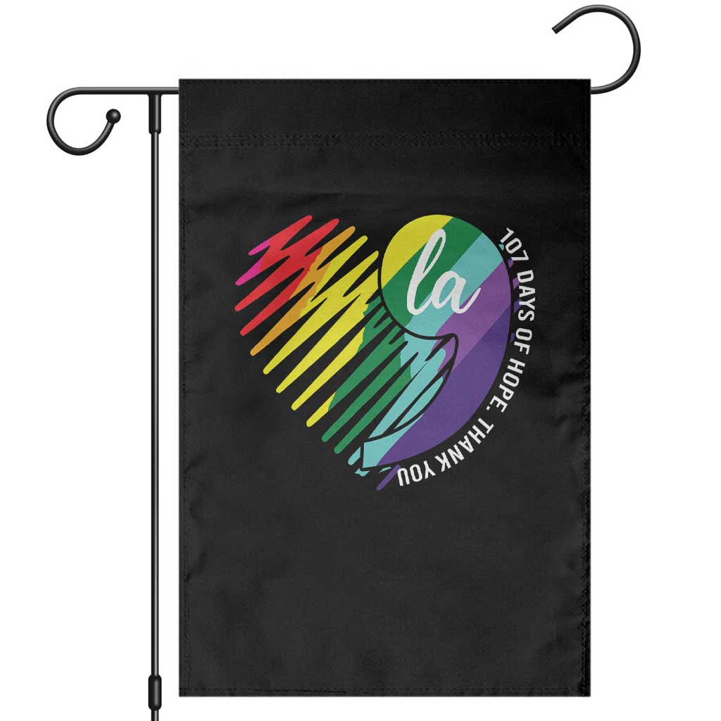 107 Days of Hope Thank You Kamala Garden Flag Comma La TS10 Black Print Your Wear