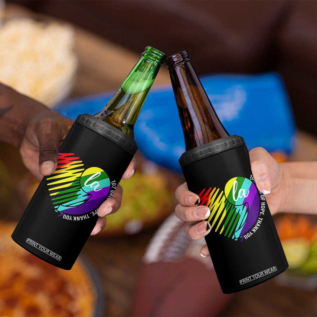 107 Days of Hope Thank You Kamala 4 in 1 Can Cooler Tumbler Comma La TS10 Print Your Wear