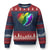 107 Days of Hope Thank You Kamala Ugly Christmas Sweater Comma La TS10 Navy Red Print Your Wear