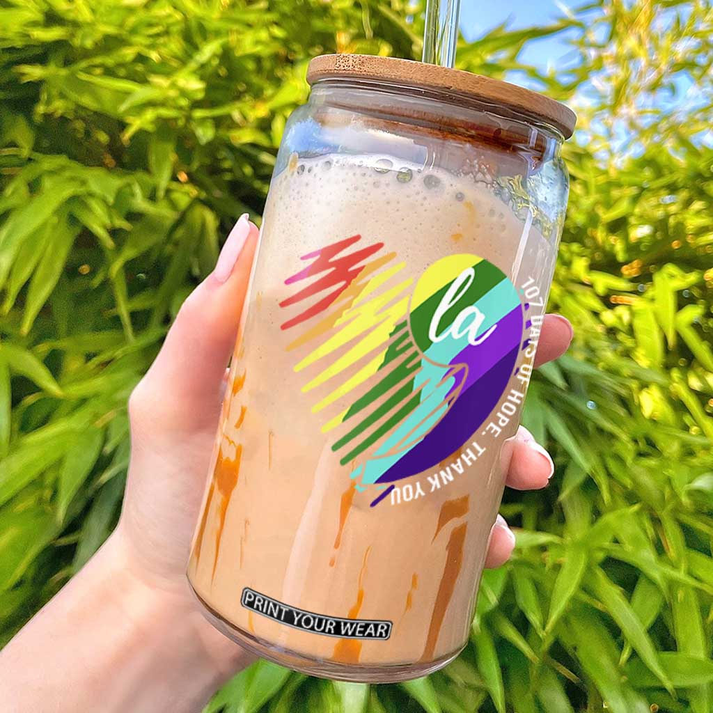 107 Days of Hope Thank You Kamala Glass Can Comma La TS10 Black Print Your Wear