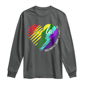 107 Days of Hope Thank You Kamala Long Sleeve Shirt Comma La TS10 Dark Heather Print Your Wear