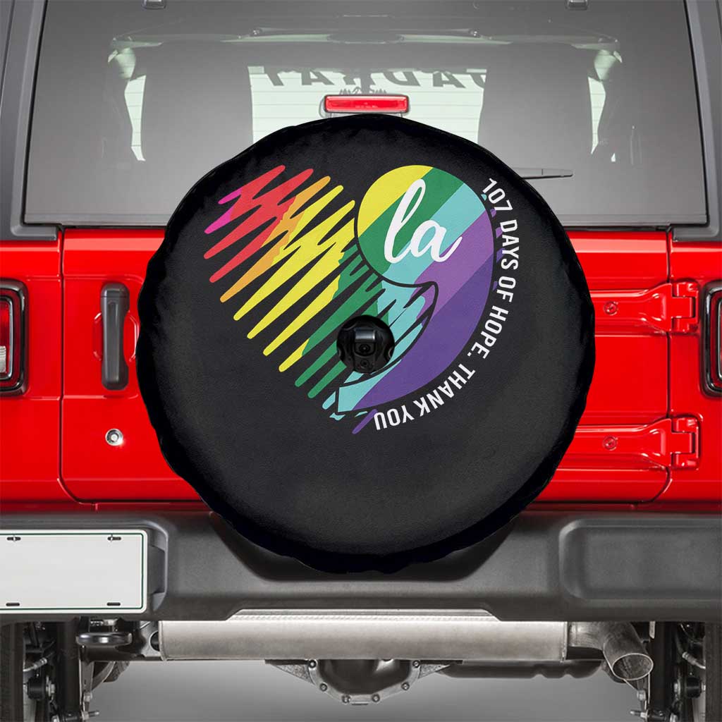107 Days of Hope Thank You Kamala Spare Tire Cover Comma La TS10 Black Print Your Wear